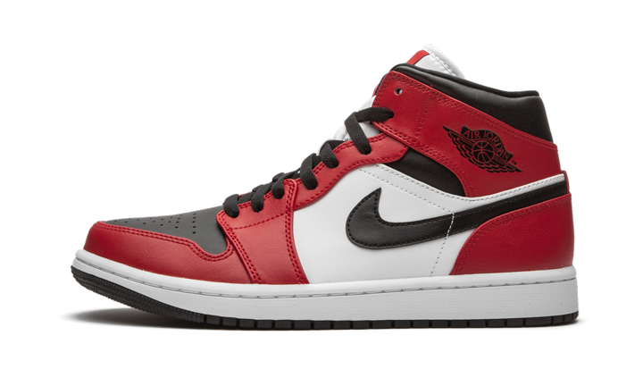 Jordan 1 Mid Chicago Black Toe 554724 Sneakers - Basketball Legend