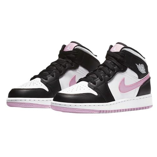 Jordan 1 Mid White Black Light Arctic Pink Sneakers - Archive Edition