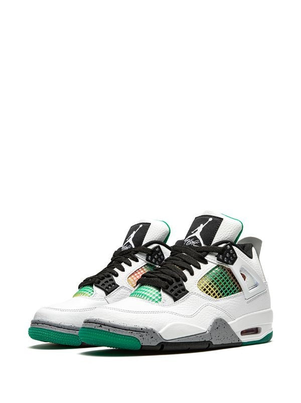 Jordan 4 Retro Lucid Green Rasta Sneakers - All-Day Comfort