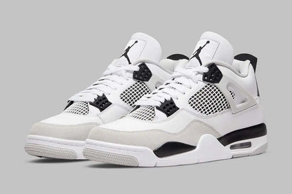 Jordan 4 Retro Military Black Sneakers - Cushioned Stride