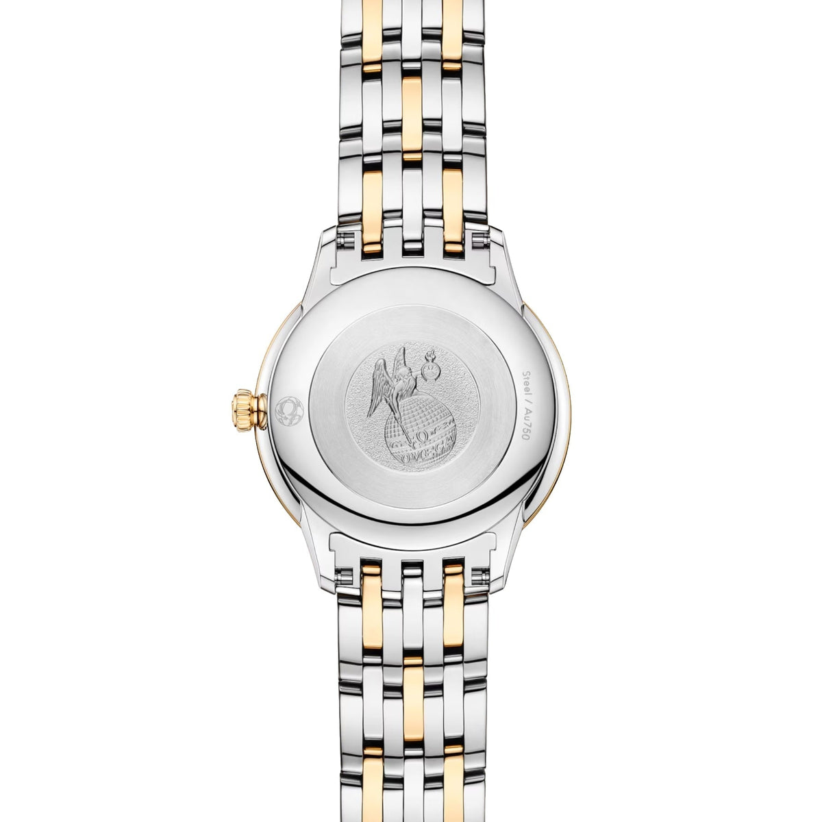 De Ville Prestige Two-Tone 27.5mm - White, Mother-of-Pearl on Bracelet