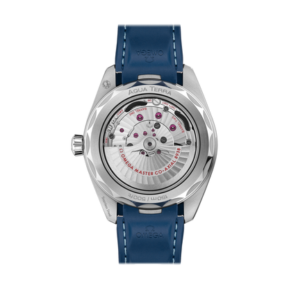 Seamaster Aqua Terra 150M GMT Worldtimer 43mm - Blue on Rubber Strap