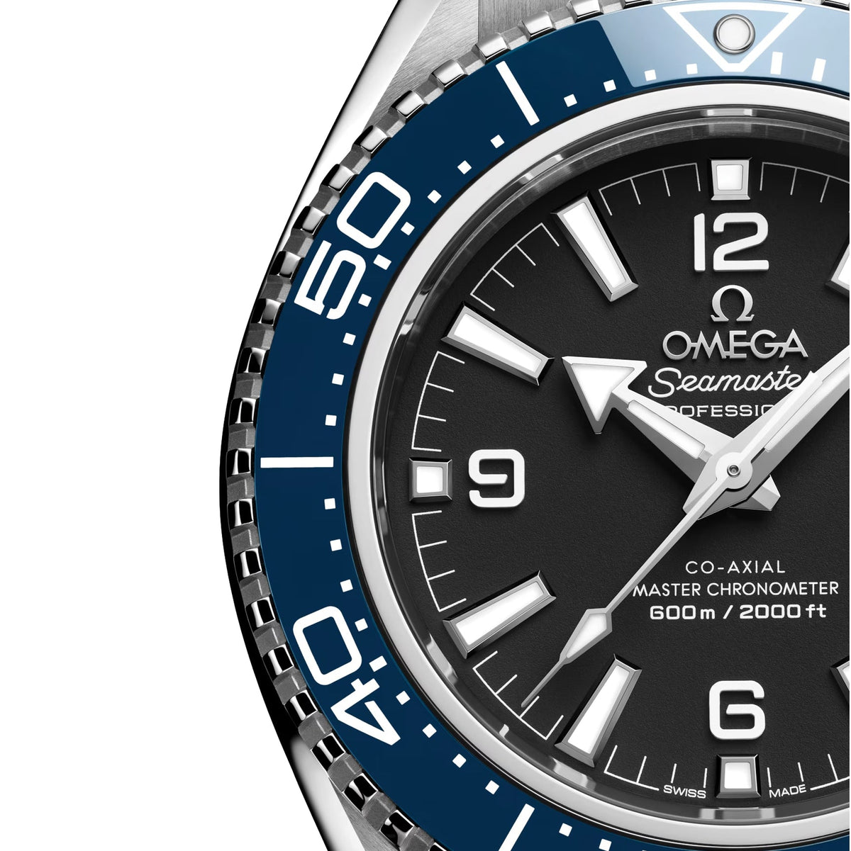 Seamaster Planet Ocean 600M 42mm - Black and Blue on Rubber Strap