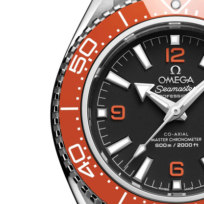 Seamaster Planet Ocean 600M 42mm - Black and Orange on Orange Rubber Strap