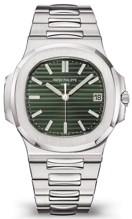 Patek Philippe Nautilus Self-Winding Sunburst Olive-Green Dial Ref# 5711 - 1A-014