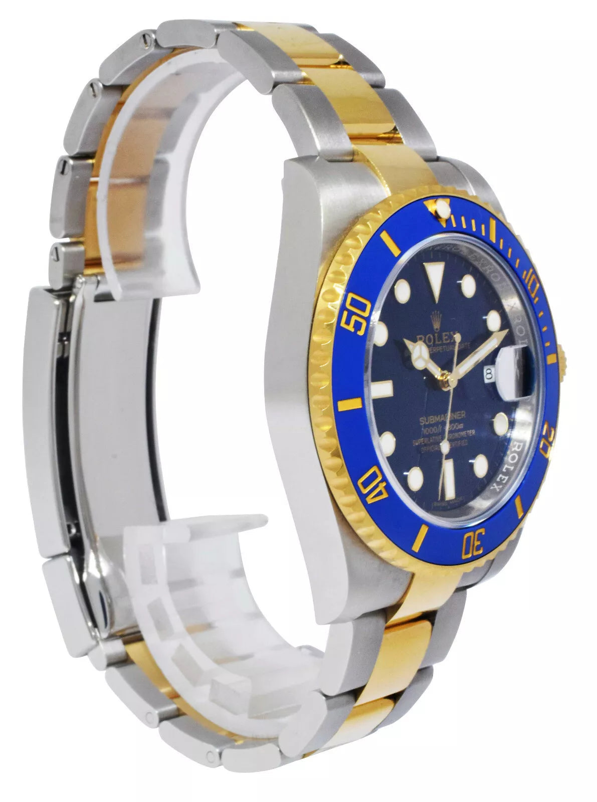 Rolex Submariner Date Blue Dial Gold and Steel