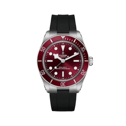 Black Bay 58 39mm - Burgundy on Rubber Strap