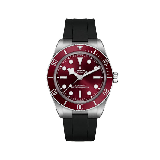Black Bay 58 39mm - Burgundy on Rubber Strap