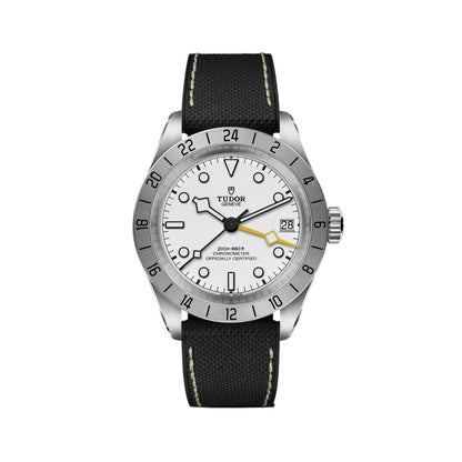 Black Bay Pro GMT 39mm - Opaline on Rubber/Leather Strap