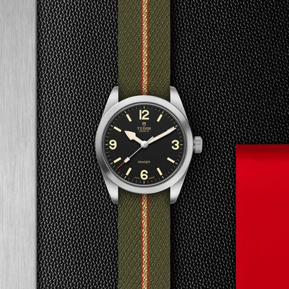 Ranger 36mm - Black on Fabric Strap