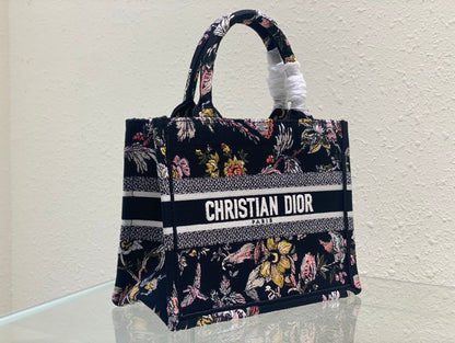 Small CD Book Tote 26.5cm Jardin Botanique Black