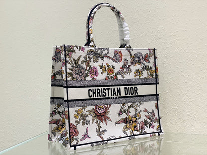 Large CD Book Tote 42cm Jardin Botanique White
