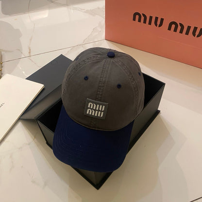 Miu Miu Contrast Color Baseball Cap
