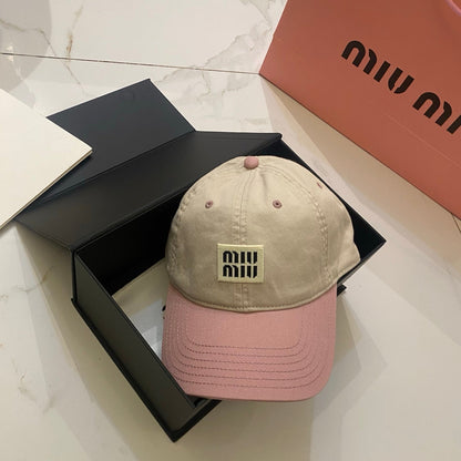 Miu Miu Contrast Color Baseball Cap