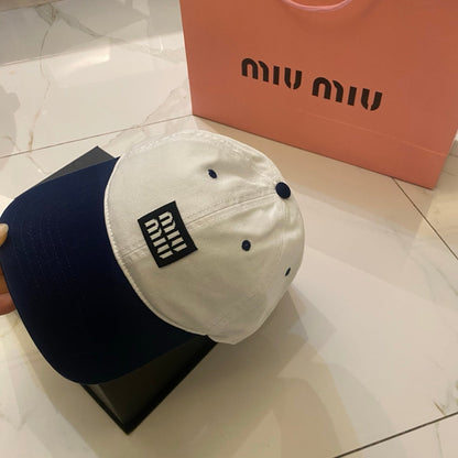 Miu Miu Contrast Color Baseball Cap