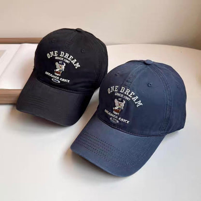 Embroidered Bear Baseball Cap