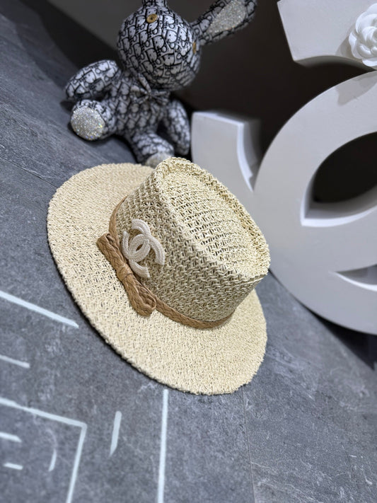 Chanel Handmade Woven Concave Crown Flat Cap