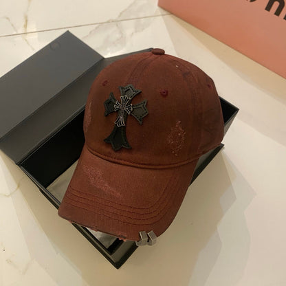 Chrome Hearts Distressed Washed Baseball Cap