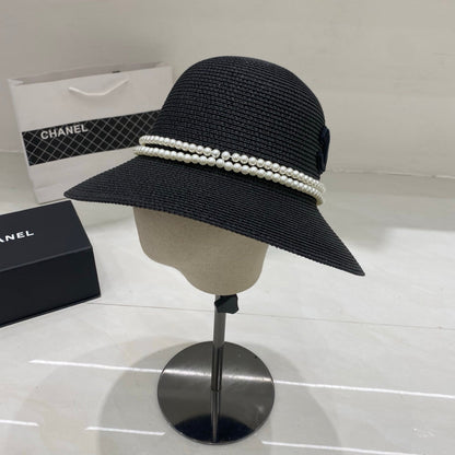 Chanel Straw Hat/Basin Hat