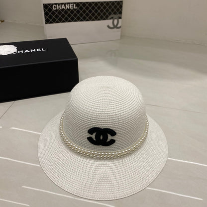 Chanel Straw Hat/Basin Hat