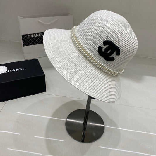 Chanel Straw Hat/Basin Hat