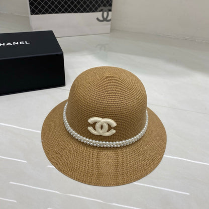 Chanel Straw Hat/Basin Hat